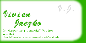 vivien jaczko business card